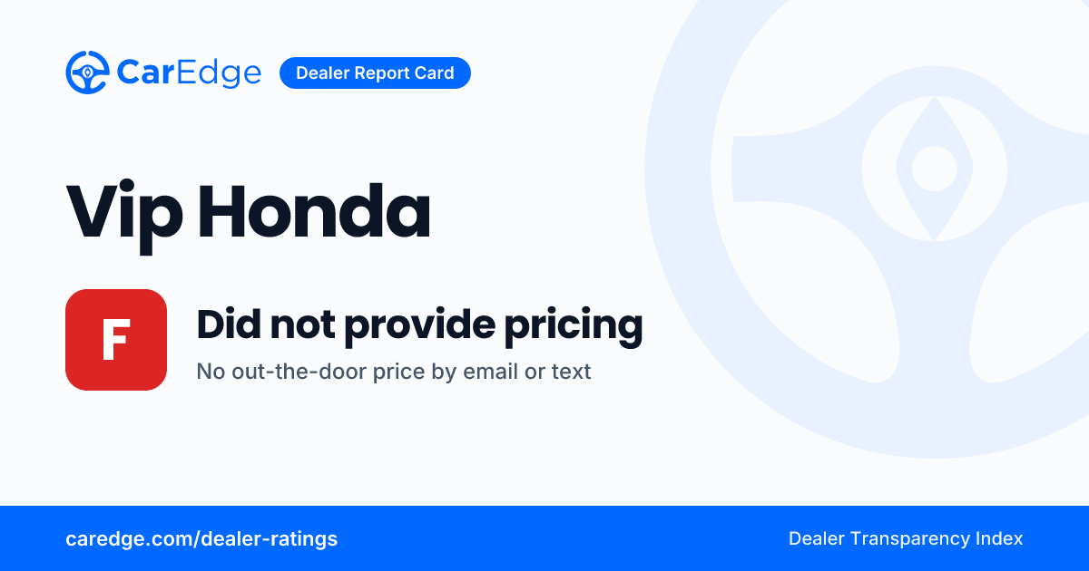 Vip Honda - North Plainfield, NJ: Did Not Provide Pricing | CarEdge ...
