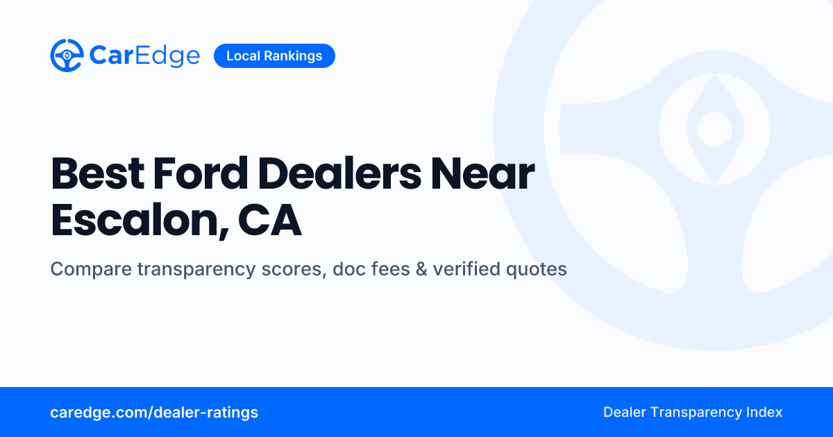 Best Ford Dealers Near Escalon, CA | CarEdge