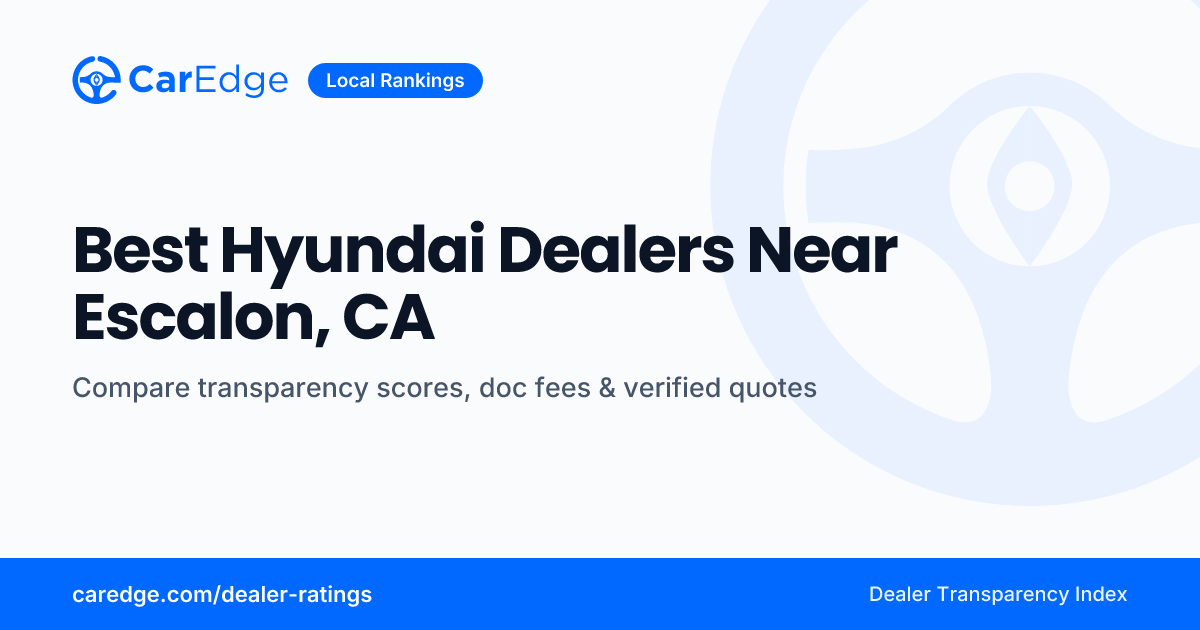 Best Hyundai Dealers Near Escalon, CA | CarEdge