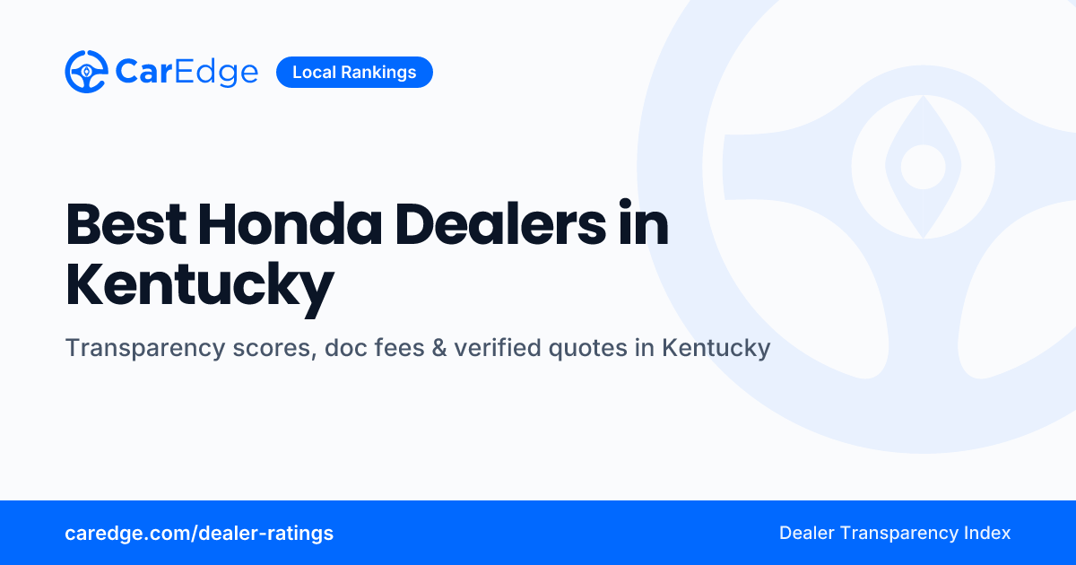 Best Honda Dealers in Kentucky | CarEdge Dealer Transparency Index