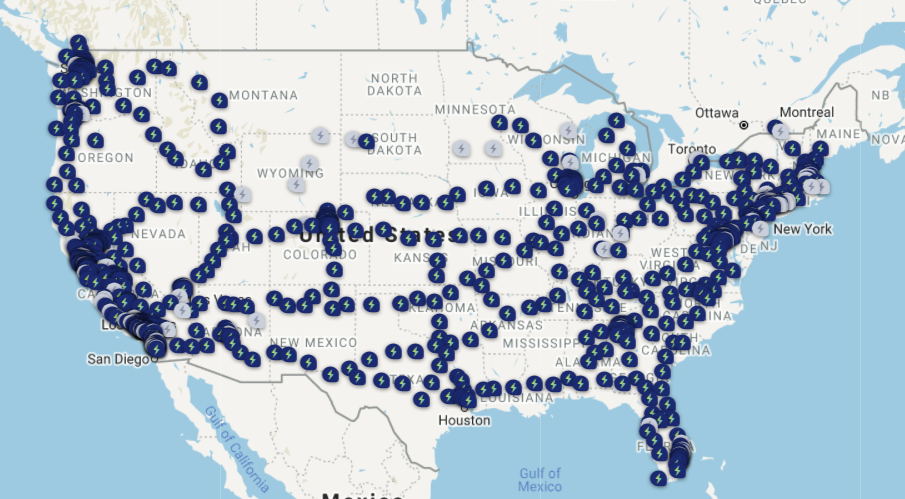 Electrify America stations in 2022