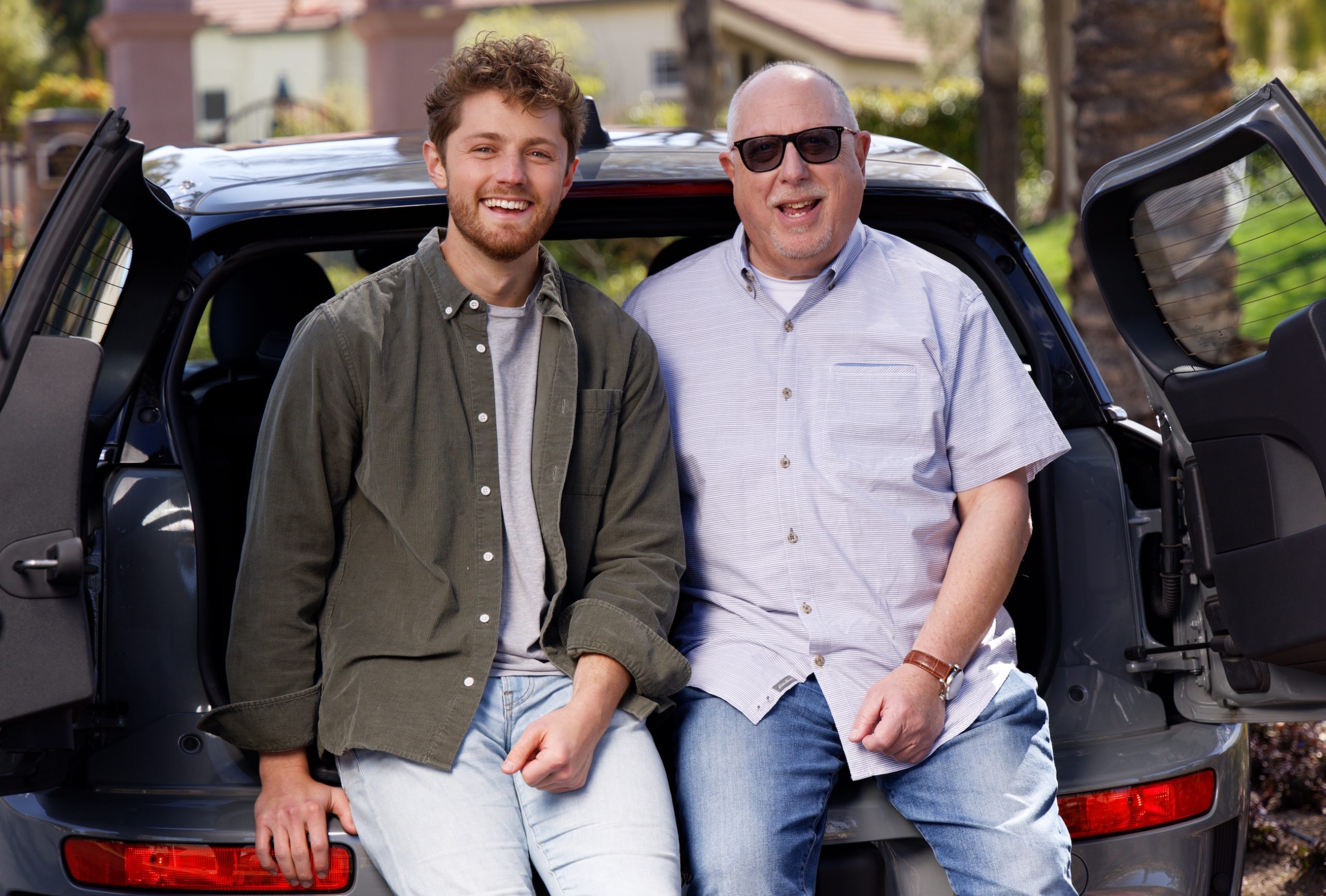 ray and zach shefska seated