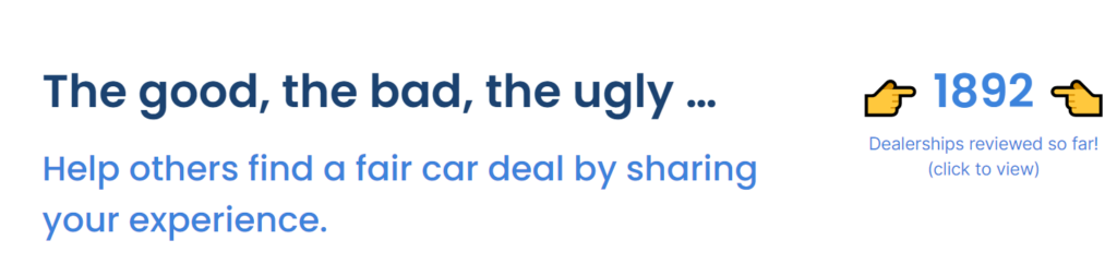 car dealership reviews