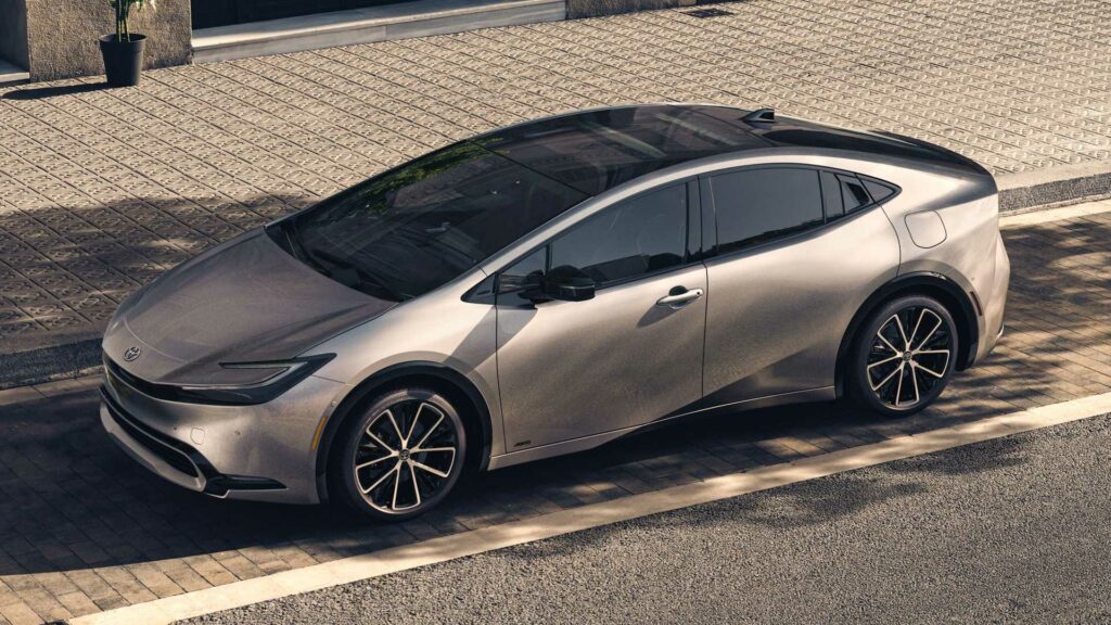 The 2023 Toyota Prius compared to the bZ4X.