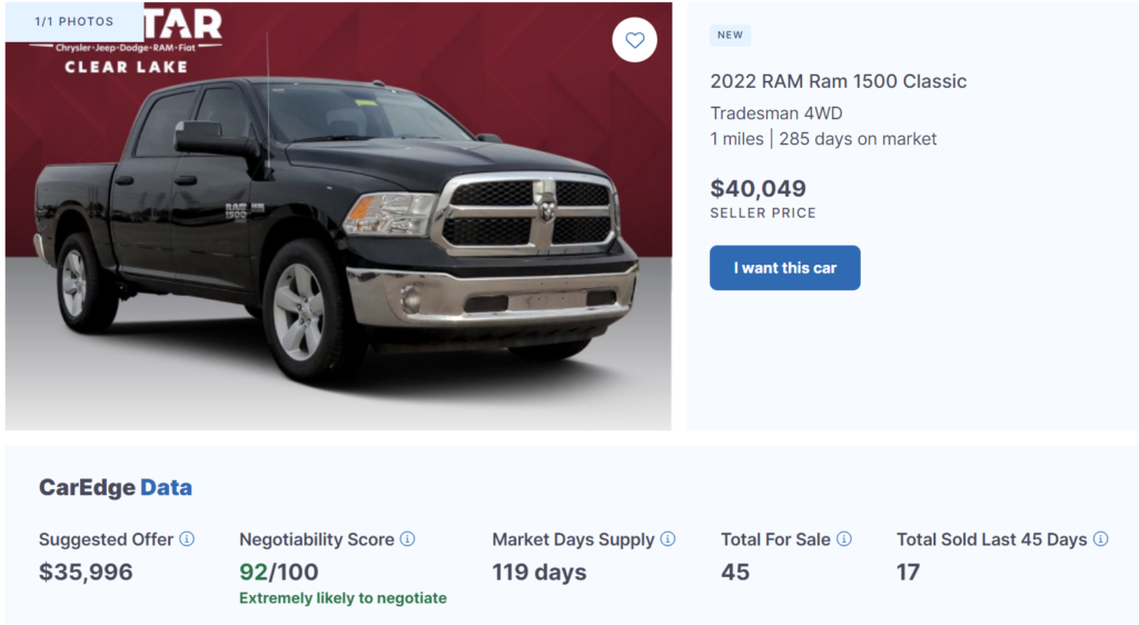 Ram truck prices in 2023