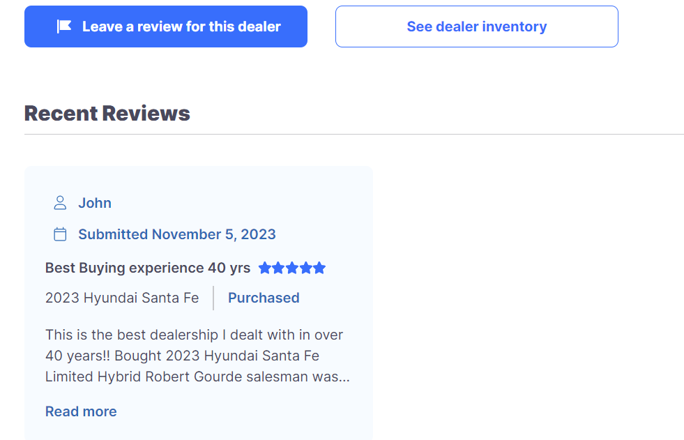 CarEdge Dealer Reviews