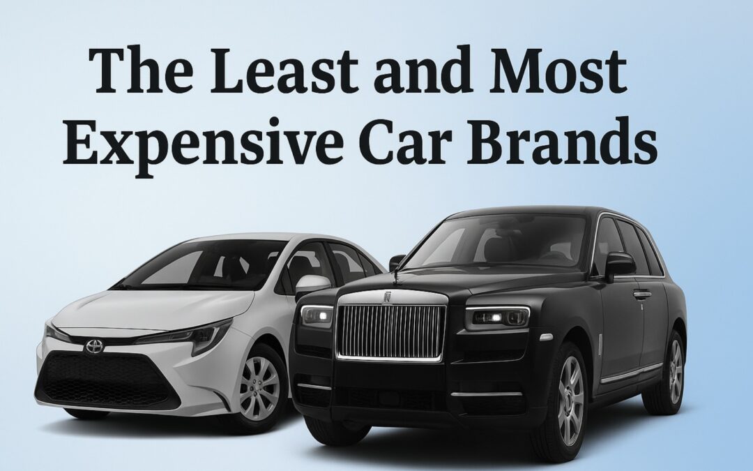 The Least and Most Expensive Car Brands in 2025