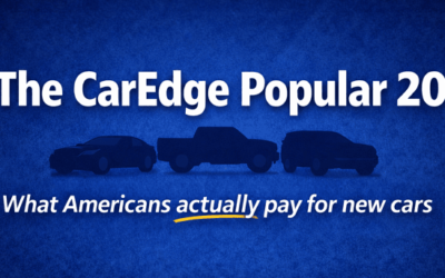 CarEdge Popular 20: Real Prices & Inventory for America’s 20 Best-Selling Vehicles