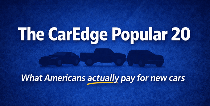 CarEdge Popular 20: Real Prices & Inventory for America’s 20 Best-Selling Vehicles